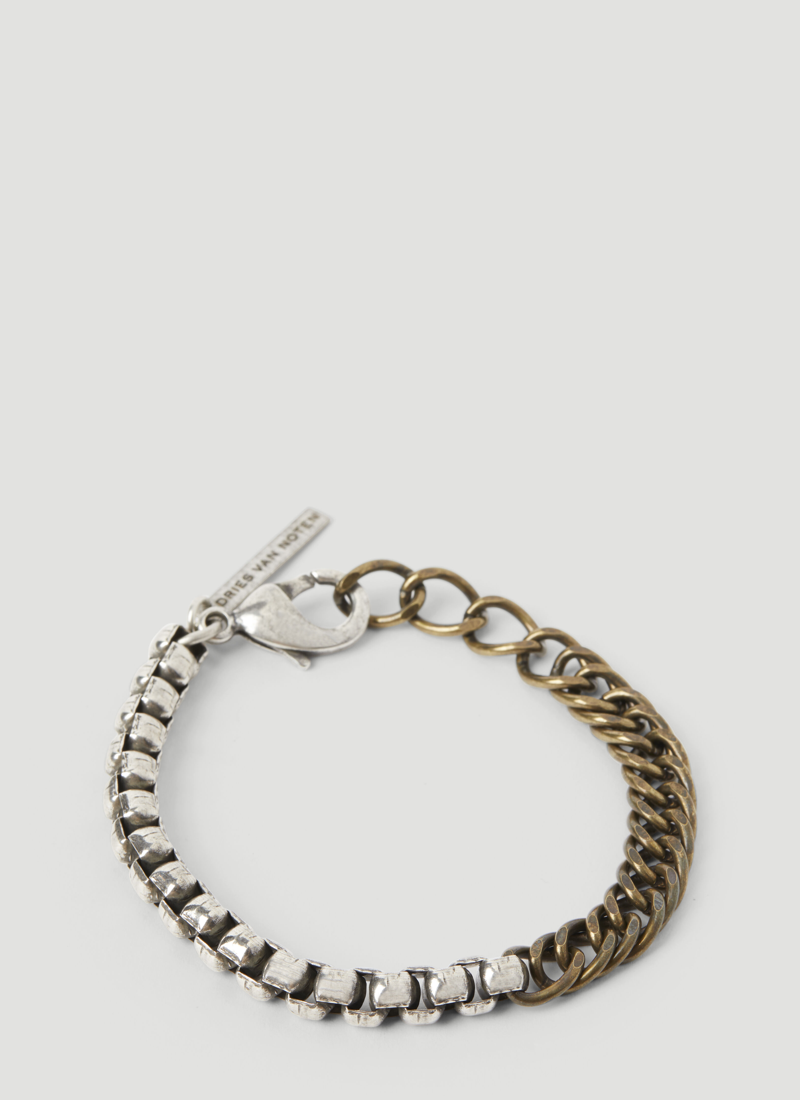 Comme Des Garçons PLAY Contrast Chain Bracelet Black cpl0355025