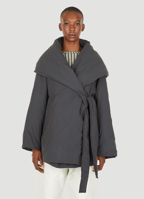 Studio Nicholson Padded Wrap Jacket Blue stn0252008