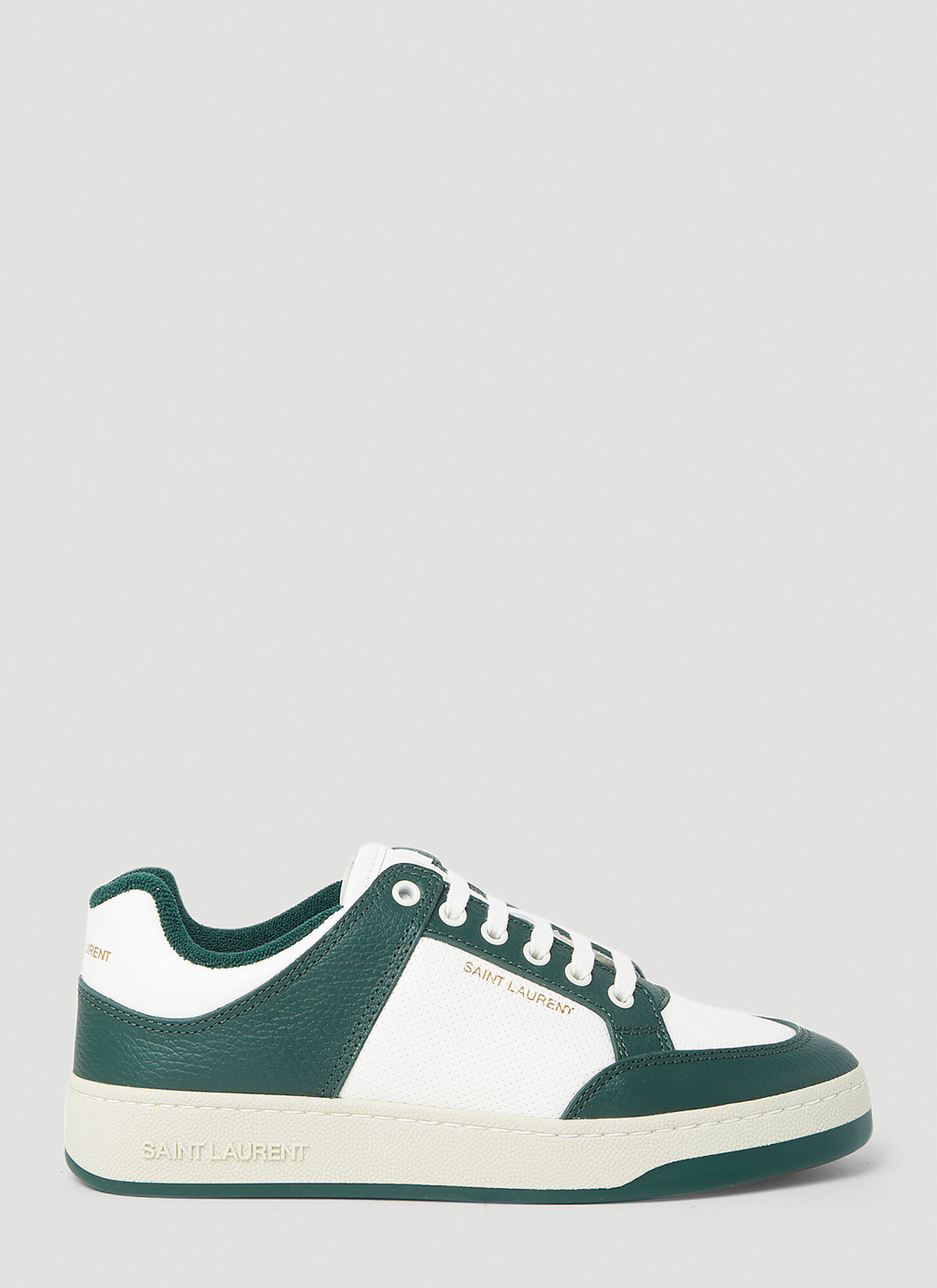 Shop Saint Laurent Sl/61 Low Top Sneakers In Green