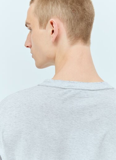 로고 프린트 티셔츠 Acne Studios 로고 프린트 티셔츠 그레이 acn0355011