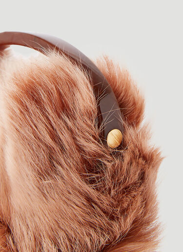 Dries Van Noten 포니 헤어 핸드백 브라운 dvn0253003