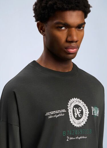 Dollar Graphic Long Sleeve T-Shirt Palm Angels Dollar Graphic Long Sleeve T-Shirt Black pma0162106