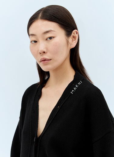 Marni Dishevelled 棉质开衫 黑色 mni0257003