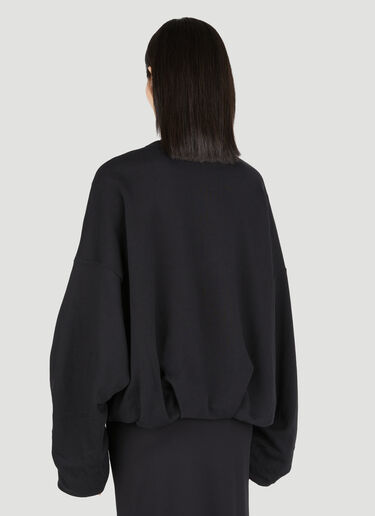 Dries Van Noten 드레이프 스웨트셔츠 블랙 dvn0254021