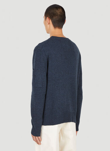 Jil Sander+ スリーブポケットセーター ブルー jsp0149006