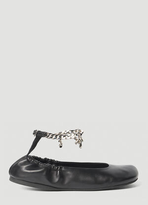 Alexander Wang Charm Ballerina shoes Black awg0255043