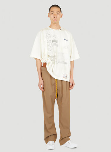 Maison Mihara Yasuhiro Suspender T-Shirt White mmy0150005