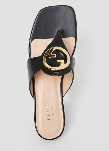 Blondie Thong Sandals Gucci Blondie Thong Sandals Black guc0253135