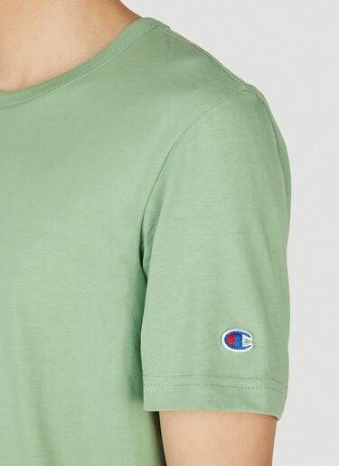 Champion 刺绣徽标 T 恤 绿色 cha0152026