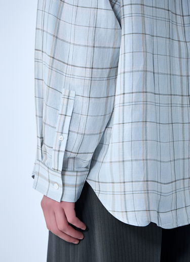 Acne Studios Plaid Button-Up Shirt Grey acn0164033