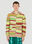 The Elder Statesman Striped Hooded Sweater Dark Green tes0150008