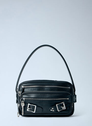 LN-CC® - Acne Studios: Camero Party Belts Shoulder Bag - Black Acne Studios Camero Party Belts Shoulder Bag Black acn0265032