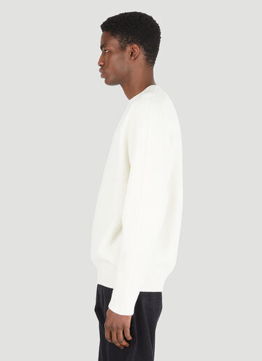 Tom Wood Crewneck Sweater White tmw0146003