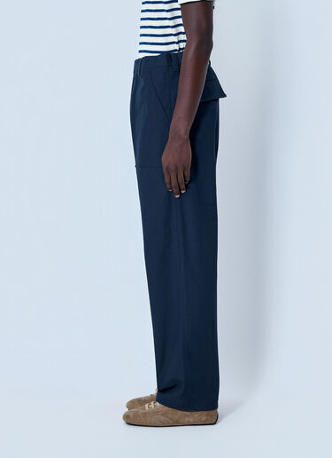 Prada Wide-Leg Tailored Trousers Blue pra0164032