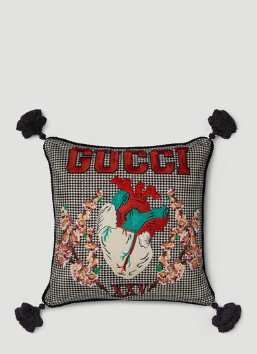 Gucci Logo Heart Cushion Black wps0680034