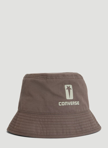 Rick Owens DRKSHDW x Converse Logo Print Bucket Hat Brown dsc0352005
