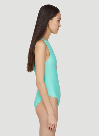 Acne Studios 徽标高领泳衣 绿色 acn0247022