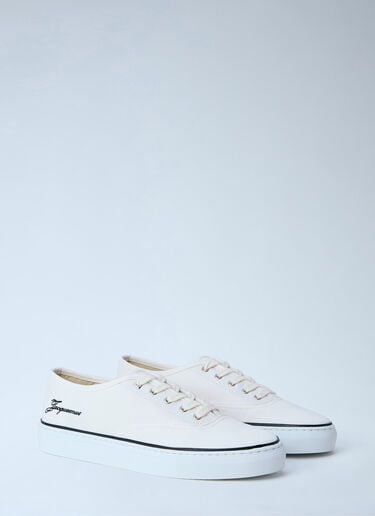 Jacquemus Féfé Canvas Sneakers White jac0264038
