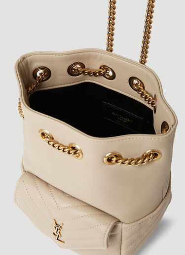 Saint Laurent Joe Nano Bucket Shoulder Bag Cream sla0251132