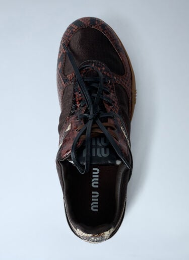Gymnasium Sneakers Miu Miu Gymnasium Sneakers Brown miu0262014