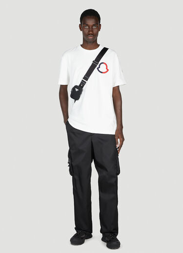 Moncler 徽标刺绣 T 恤 白色 mon0151003