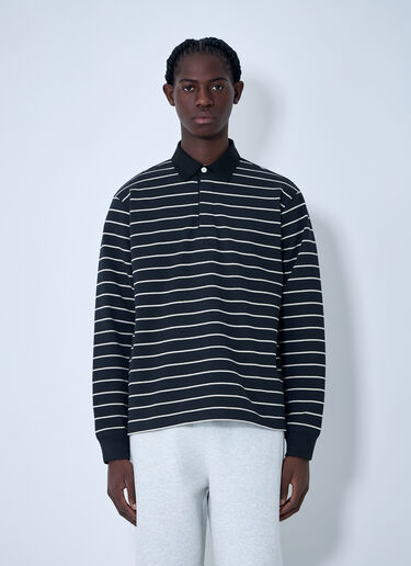 Stüssy Striped Polo Shirt Black sts0163005
