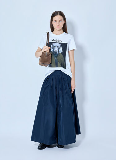 LN-CC® - Max Mara: Pleated Maxi Skirt - Navy Max Mara Pleated Maxi Skirt Navy max0265201