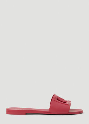 Dolce & Gabbana Cut Out Logo Slides Pink dol0253022
