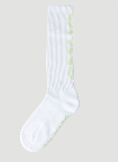 032C Logo Motif Socks White cee0148015