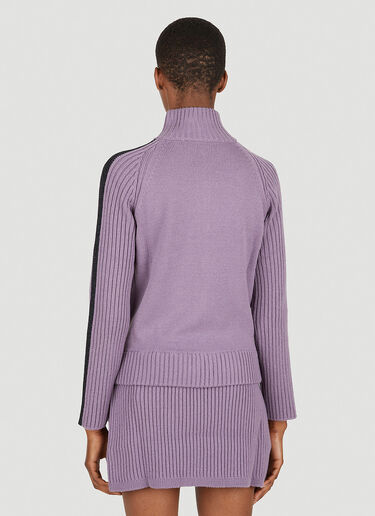 TheOpen Product Knitted Zip Sweater Purple top0249003