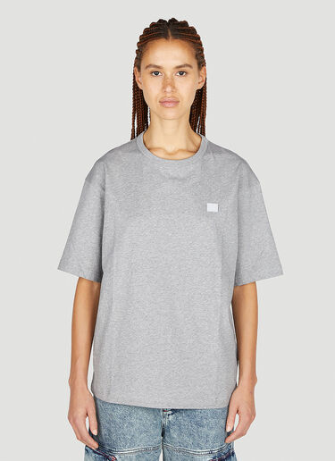 Acne Studios 페이스 패치 티셔츠 그레이 acn0251041