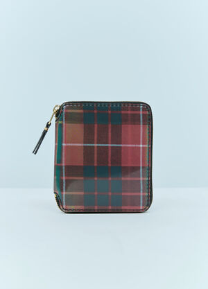 Saint Laurent Lenticular Tartan Wallet Black sla0154047