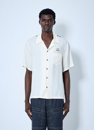 Moncler x Mercedes-Benz by Nigo Logo Motif Short Sleeve Shirt Cream mmn0160006