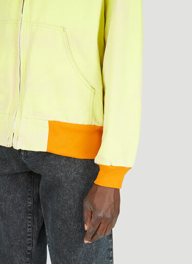 NOTSONORMAL Zip Up Hooded Sweatshirt Yellow nsm0348004