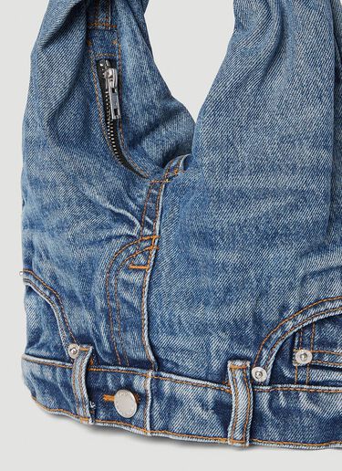 Denim Mini Hobo Shoulder Bag Alexander Wang Denim Mini Hobo Shoulder Bag Blue awg0251048