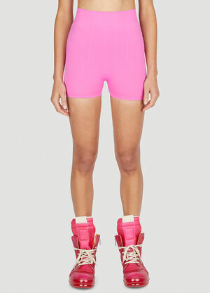 Rick Owens Fitted Bike Shorts Pink ric0251042