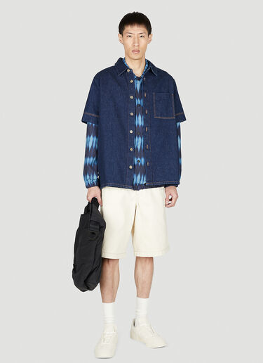 A.P.C. 牛仔短袖衬衫 蓝色 apc0152009