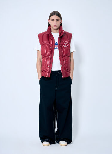 8 Moncler Palm Angels Wide-Leg Pants Black mpa0159002