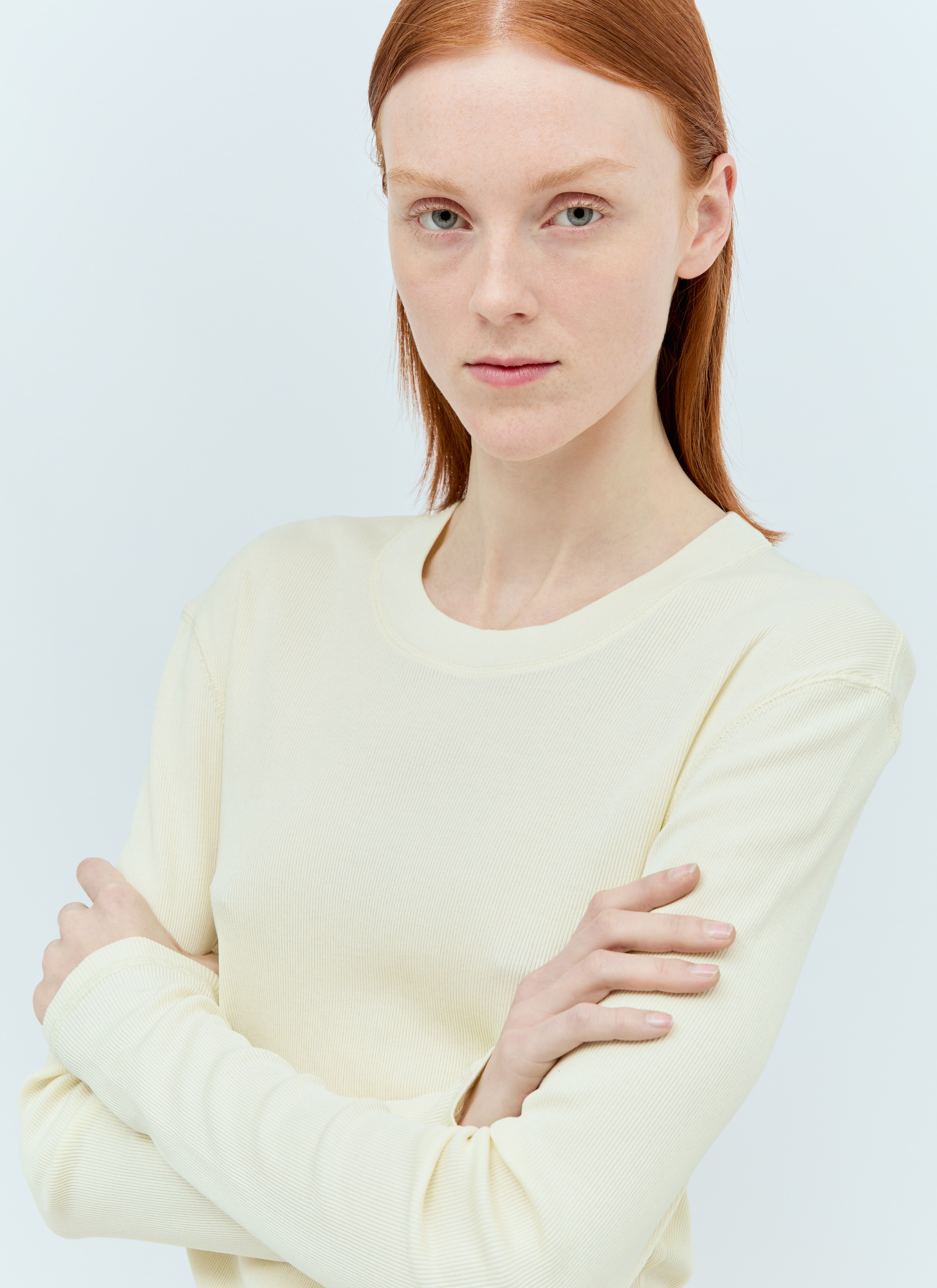 Lemaire Rib Long-Sleeve T-Shirt in Yellow für Damen | LN-CC®