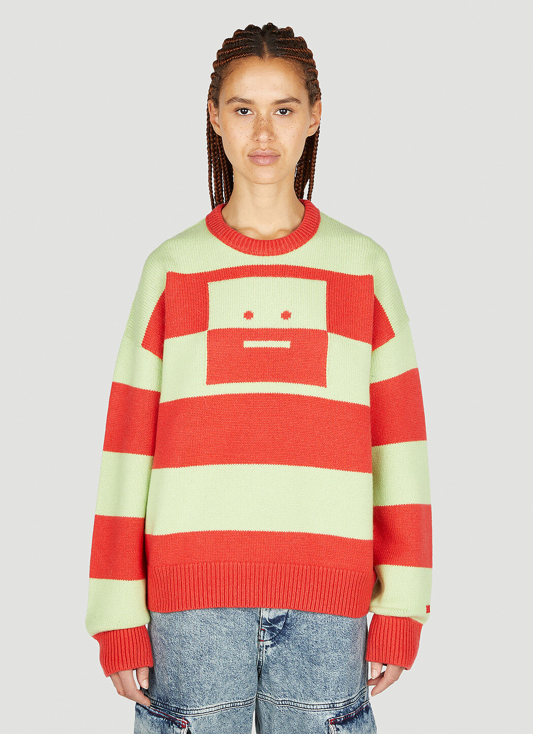Acne face sweater top