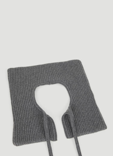 Plan C Knit Collar Grey plc0250004