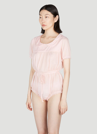 Maison Margiela Sheer Bodysuit Pink mla0253001