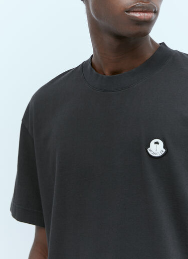 Moncler x Palm Angels Logo Patch T-Shirt Black mpa0355012