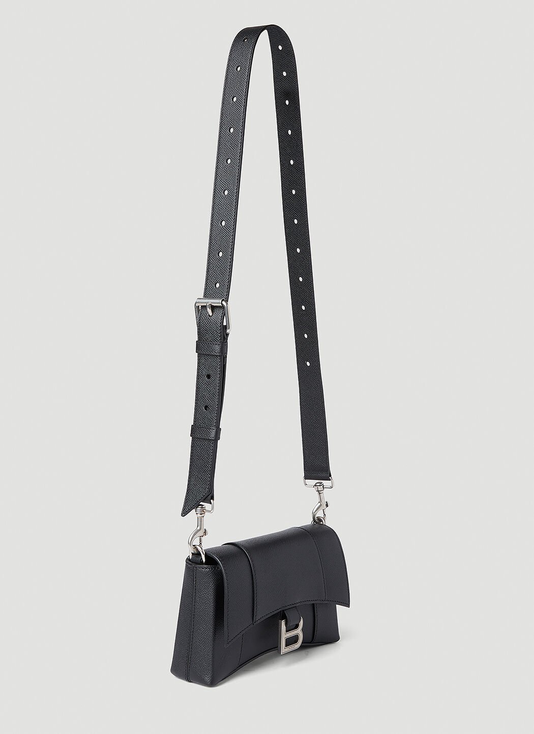 Balenciaga Men s Hourglass Crossbody Bag in Black LN CC