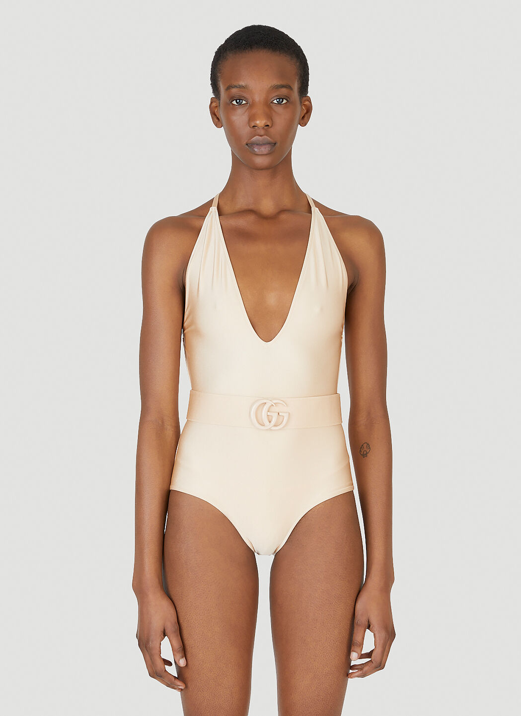 Buckle belt swimsuit outlet