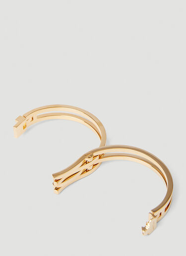Saint Laurent Intertwined Cuff Bracelet Gold sla0249241