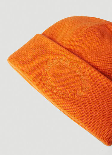 Burberry Ghost Crest Beanie Hat Orange bur0151137