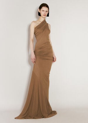 Entire Studios Pillar Maxi Dress Brown ent0254004