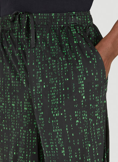 VETEMENTS Green Code Pyjama Pants Green vet0147003