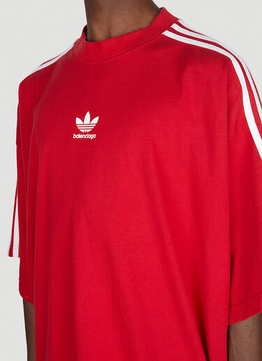 Balenciaga x adidas Logo Print T-Shirt Red axb0151013